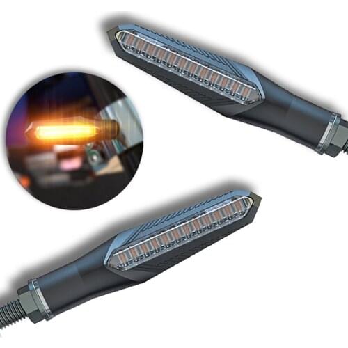 12 LED Flowing Turn Signal Motorcycle Warning Light Signal Lights Motorcycle Light High Brightness Accessories
