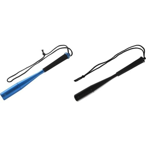 2 Pcs Portable Aluminum Alloy Fish Hammer Metal Fishing Bat With Eva Grip Fishing Tackle Accessory, Blue & Black
