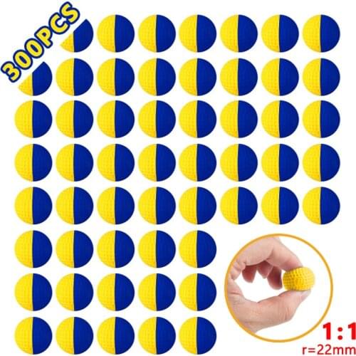 300 Rounds Foam Bullet Ball Replacement Refill Pack for Nerf Rival Refill Darts Toy for Nerf Rival Prometheus Apollo Zeus Khaos