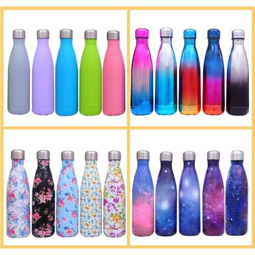 500ML stainless steel wine bottle shape thermos bottle travel flask Vacuum bottle for water bottles bowling car kettle