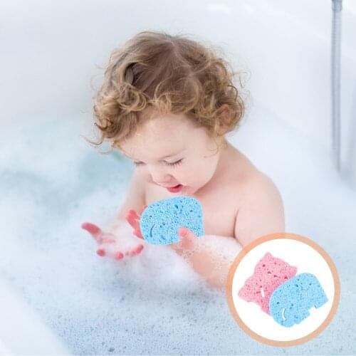 8pcs Bath Sponge Elephant Piggy Shower Sponge Cleaning Scrubber for Kids