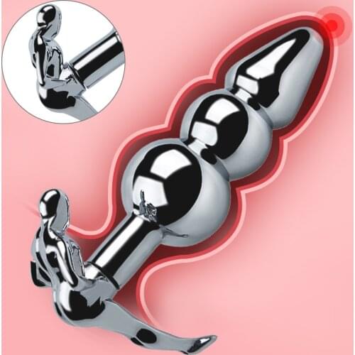 Anal Sex Toys For Women Men Stainless Steel Butt Plug Anal Beads Anus expand Prostate Massager Anal Plug SM Sex Toys For Adult