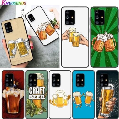 World Beers Summer for Samsung A91 A81 A71 A72 A52 A51 UW A42 A41 A32 A31 A21 A12 A02S A11 Black Phone Case