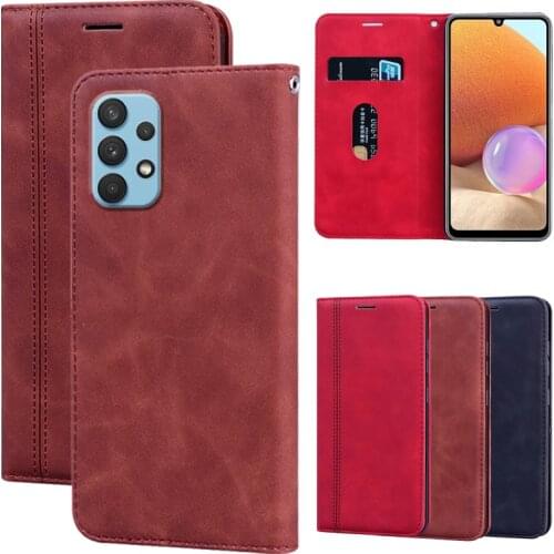 Case For Samsung Galaxy A32 SM-A325F Funda Protector Flip Cover Leather Capa For Samsung A32 4G чехол Wallet Book Shell Etui Bag