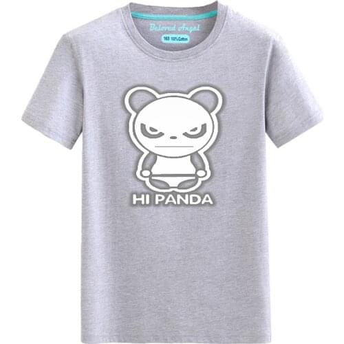 Children Clothes Luminous T-shirts Cute Panda Short Sleeve T-Shirt Tee Clothing Kids T shirt Infant Tee for Boys Girls Tops