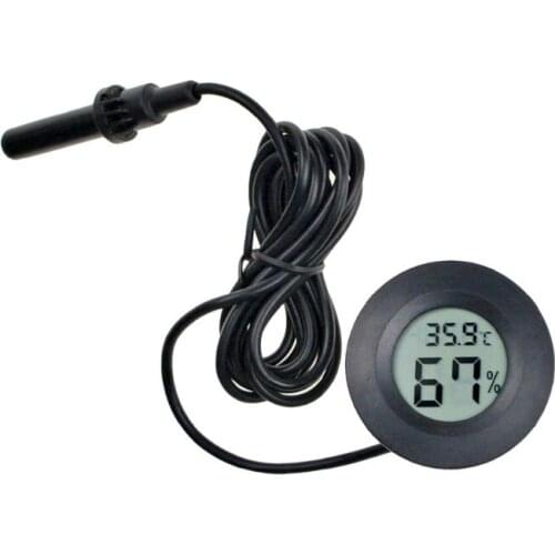 Hygrometer Thermometer Reptile Aquarium Thermometer Digital LCD Display Indoor Outdoor Humidity Meter Gauge Water Tank