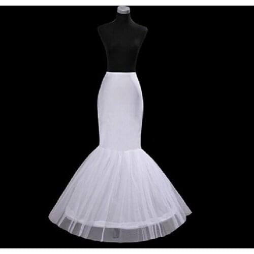 Hot Sale Cheap 2018 hot Mermaid Wedding Petticoat Bridal Accessories Underskirt Crinoline Petticoats for Wedding Dresses Jupon