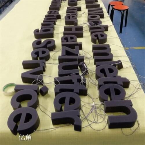 Customized Acrylic Portable Sign 3D Letters Advertising Signage for Truck Door Decals