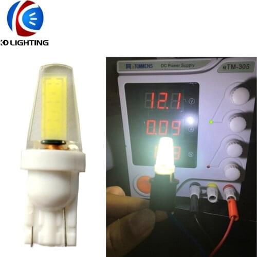 KD 200PCS/lot t10 led w5w 194 168 Wide Voltage Bulb car COB Interior Reading Tail Dome Pathway Lighting Parking Signal Lamp