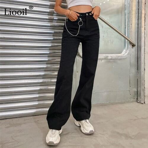 Liooil Women's Loose Jeans
