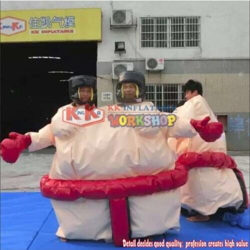 Adult Couple-Size Foam Padded Sumo Suits for Fighting, Inflatable Sumo Wrestling Suits