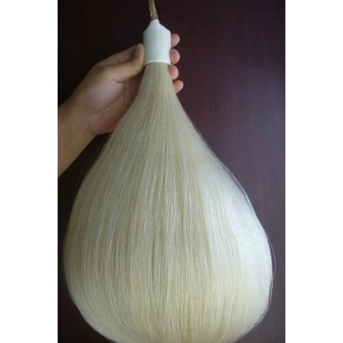 New Original White Horse Show Tail Hair Extension 85cm-90cm 1Lb