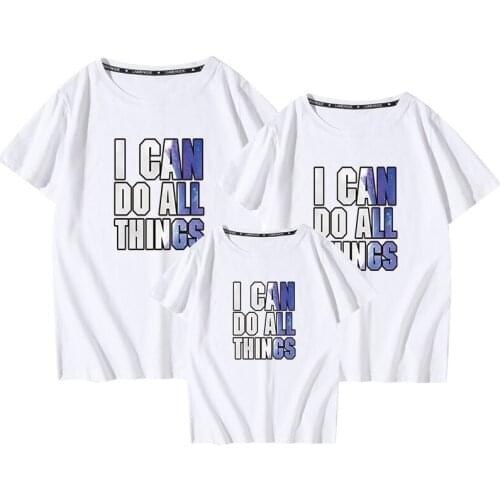 Matching Family Outfits New Short Sleeve T-shirt Dad Mom Kids Mother Daughter Son Matching Family Look Clothes