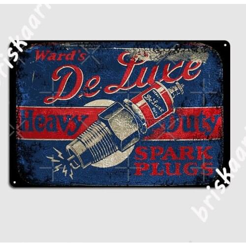 Wards Antique Spark Plugs Usa Metal Sign Club Home Funny Plaques Club Bar Tin sign Poster