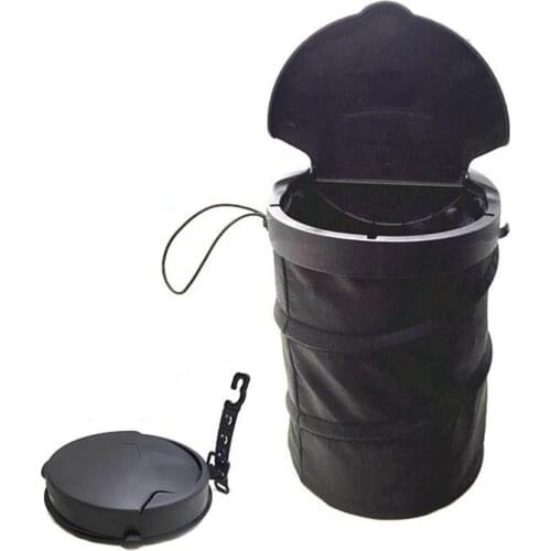 Portable Folding Oxford Cloth Waterproof Car Garbage Bag Bin Vehicle Trash Can Auto Household Storage Bucket Bag