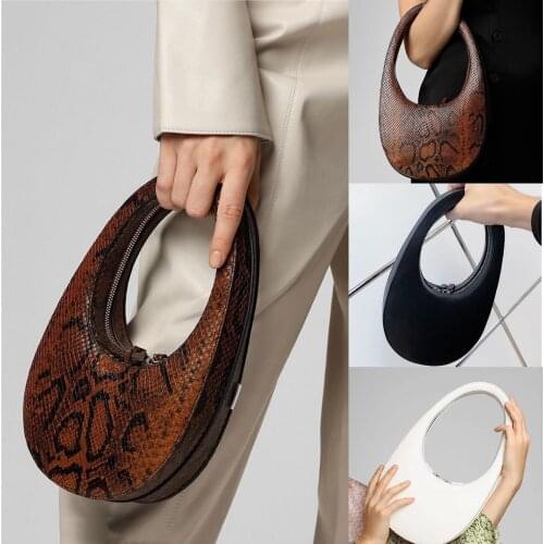 Casual Saddle Bags For Women Handbags Semicircle Irregular PU Leather Messenger Bags Lady Brands Large Capacity Bolsa