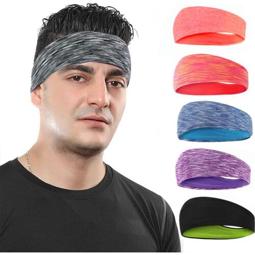 Sports Sweat Belt Running Sweatband Headband Non-slip Elastic Headband Perspiration Yoga Cycling Fitness Basketball Men Women