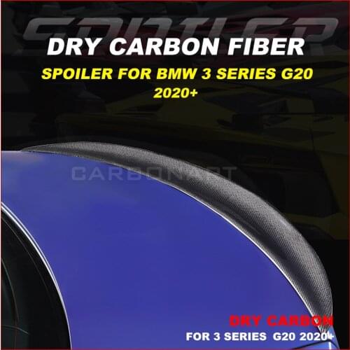 Dry Carbon Rrear Trunk Spoiler Carbon Fiber for bm w 3 Series G20 (2020+) 3 Series G20 Great Fitment High Glossy Carbon