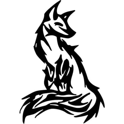 11.5CM*16.6CM Fox Decorate Car Stickers Vinyl Decal Body Of Car Accessories