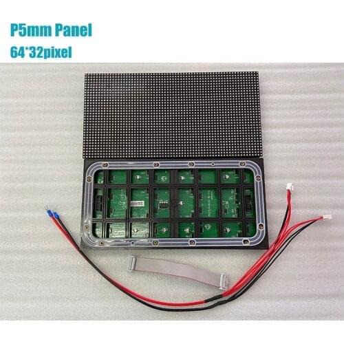 Outdoor LED Screen 20pcs P5 Outdoor Module 320*160mm 64*32pixel Matrix 4pcs 5v60A Power supply 7pcs reciving card TB2 Controller