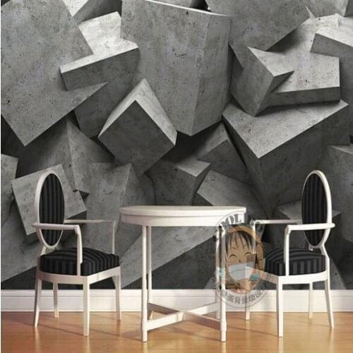 Vintage 3D Abstract Geometry Wallpaper Mural Personalized Office Sofa TV Background Wallpapers papel Mural