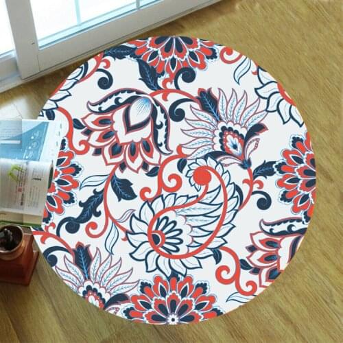 Vintage flowers carpet Square Anti-Skid Area Floor Mat 3D Rug Non-slip Mat Dining Room Living Room Soft Bedroom Carpet 03