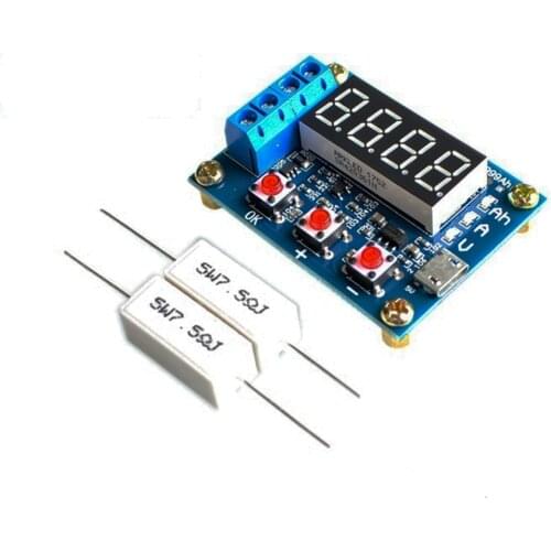 1 PCS ZB2L3 Battery Capacity Tester External Load Discharge Type 1.2-12V Battery 18650 Equal Capacity Test