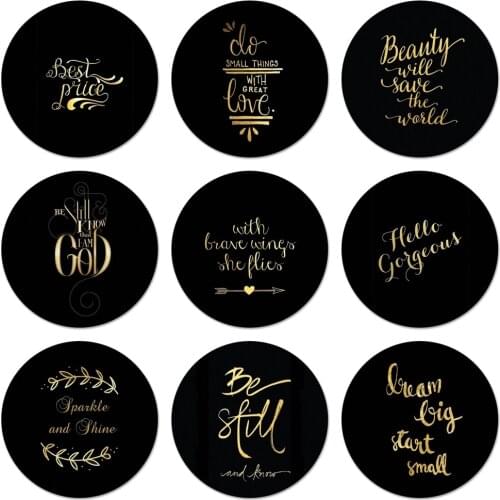 58mm Bible Verse Icons Pins Badge Decoration Brooches Metal Badges For Backpack Decoration