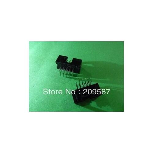 50x DC3 10 Pin Shrouded Male Header 2.54mm Right Angle