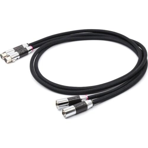 ST-48B 5N OCC Copper Balance Audio Cable HIFI XLR Cable With Carbon Fiber Connector