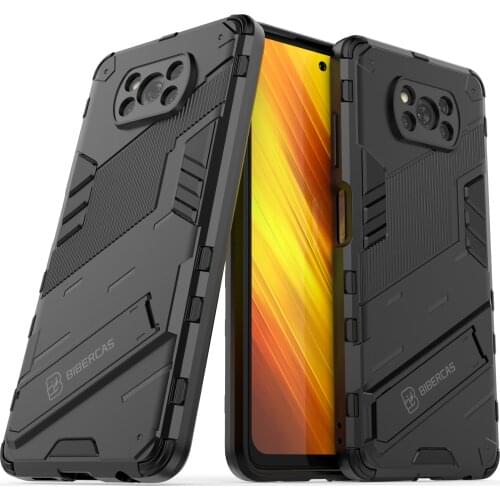 Armor Shockproof Phone Case For Xiaomi Redmi Poco Note 9S 11 9 X3 Pro Max NFC Colorful Bracket Rugged Anti-Fall Protection Cover