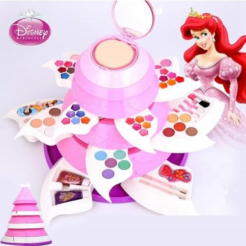Disney Princess childrens cosmetics make-up Box Set Girl lipstick show birthday gift family toy Girl Birthday Gift