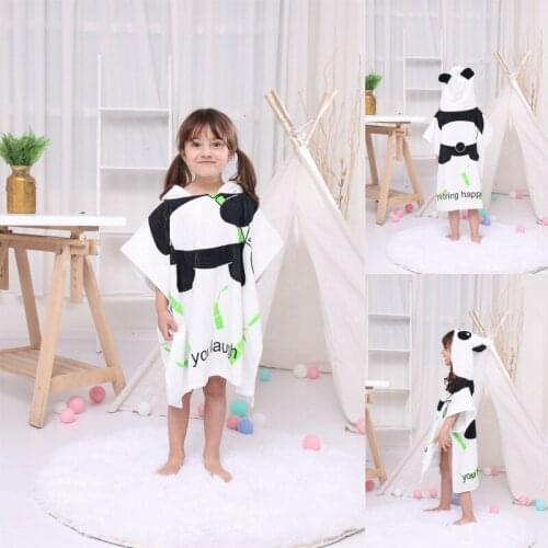 Children Baby Bath Towel Cape Can Wear Hooded Gauze Cotton Towel Absorbent and Quick-drying Swimming Bathrobe Men and Women Baby