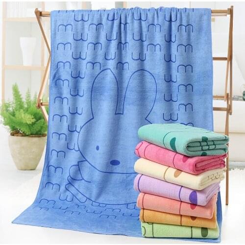Cartoon print Baby Towel Cute superfine fiber Kid Bath Towels Children Kitchen Bathroom Wipe Wash Cloth gift 50*100 CM