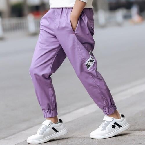 Siddons hot boys slacks with stripes design in black and purple colors soft fabric material good quality toddler boy pants