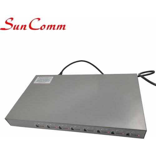 GSM Fixed wireless terminal SCG-8Qe with 8 SIM 8 Tel ports SMS Gateway