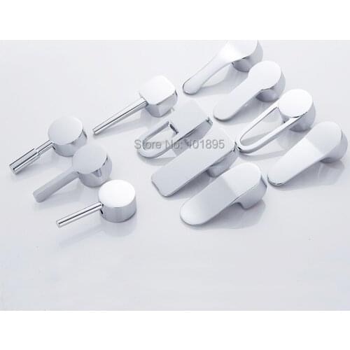 Zinc Material Chrome Plated Faucet Handle for 35mm and 40mm Cartridge