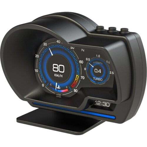 HUD Head-up Display OBD+GPS Dual System Newest Head Up Display Auto Display Digital Odometer Security Alarm Water&Oil temp RPM