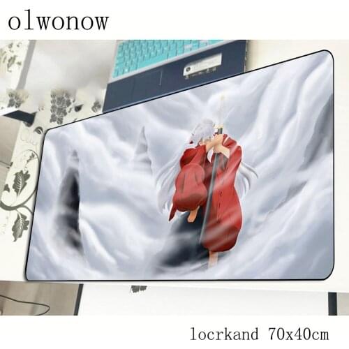 Inuyasha mousepad 700x400x3mm High-end gaming mouse pad gamer mat locked edge game computer desk padmouse keyboard play mats