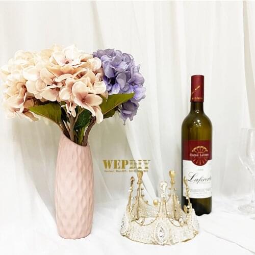 Creative drop-resistant vase European style decoration plastic vase drop-resistant creative Nordic color vase color
