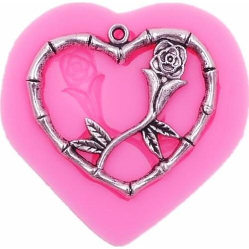 Love Rose Rose Crops Flexible Silicone Molds Chocolate Crafts Molds Cakes Desserts Decorative Molds DIY Cakes Baking Gadgets new