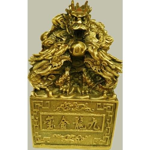 Copper dragon Yinbao India Yuxi Kowloon Kowloon India copper ornaments Wang rights help the cause of small ornamentsroom Art