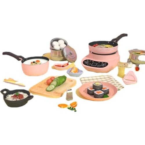 YL Mini Kitchen Real Cooking Full Set Cooking Toys Candy Toy Toy Coyer Set Childrens Gift Play House