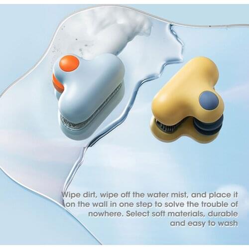 Portable Wiper Wall Suction Glass Cleaner Small Mirror Wiper Household Glass Cleaning Tool Shower Window Scraper Accessories