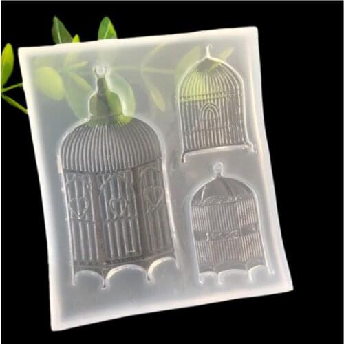 Transparent Silicone Mould Resin Decorative Craft DIY Different sizes birdcage Type epoxy resin molds for jewelry