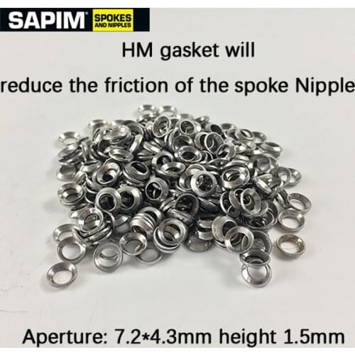 SAPIM inner spherical spoke Nipple gasket, anti-loose deflection washer to enhance the strength of the wheel group Nipple