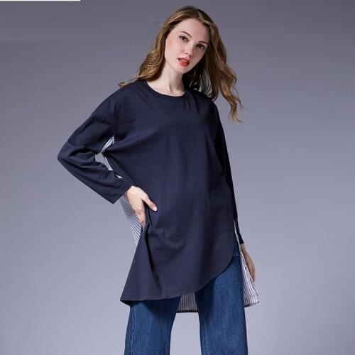 Женские рубашки в полоску Sayaxiga China At AliExpress