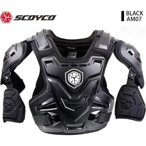 SCOYCO AM07 Motorcycle Jacket Protective Gear Moto Motocross Protection Jacket Motorcycle Racing Body Armor Jaqueta Moto
