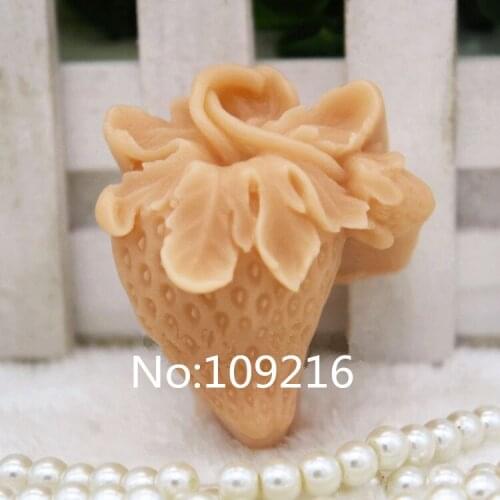 Wholesale!!!1pcs Small Strawberry (zx0112) Silicone Handmade Soap Mold Crafts DIY Mould