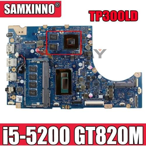 TP300LD Motherboard i5-5200 CPU GT820M 2GB 4GB RAM For ASUS TP300L TP300LD TP300LJ Q302L Q302LA laptop Mainboard Test OK